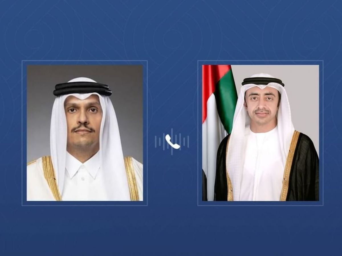 وزيرا خارجية الإمارات وقطر