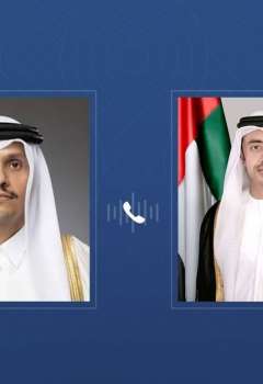 وزيرا خارجية الإمارات وقطر