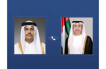 وزيرا خارجية الإمارات وقطر