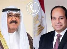 الرئيس المصري وأمير الكويت