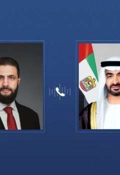 رئيس الإمارات ورئيس سوريا
