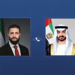 رئيس الإمارات ورئيس سوريا