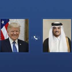 أمير قطر ورئيس أمريكا