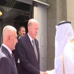 أردوغان يصل إلى جدة