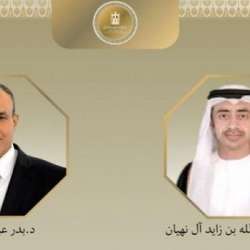الشيخ عبد الله بن زايد و الدكتور بدر عبد العاطي