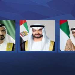 رئيس الدولة ونائباه يهنئون رئيسة الهند بذكرى استقلال بلادها