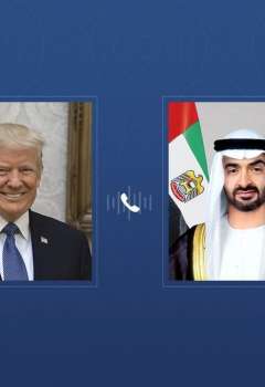 الشيخ محمد بن زايد والرئيس دونالد ترامب 