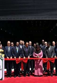 افتتاح سد جوليوس نيري بحضور رئيس وزراء مصر 
