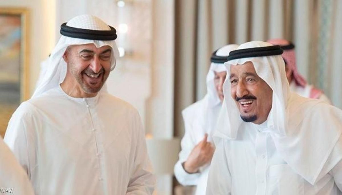 الملك سلمان بن عبدالعزيز والرئيس محمد بن زايد