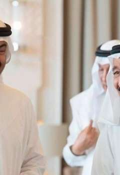 الملك سلمان بن عبدالعزيز والرئيس محمد بن زايد