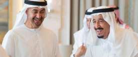 الملك سلمان بن عبدالعزيز والرئيس محمد بن زايد