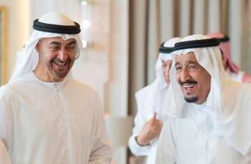 الملك سلمان بن عبدالعزيز والرئيس محمد بن زايد