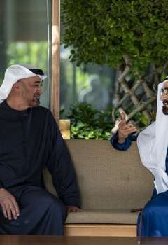 لقاء محمد بن راشد ومحمد بن زايد
