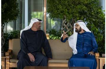 لقاء محمد بن راشد ومحمد بن زايد