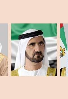 الرئيس الإماراتي ونائباه يهنئون ملك النرويج الجديد هاكون الثامن