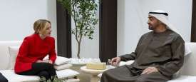 الرئيس الإماراتي ورئيسة وزراء إيطاليا