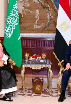 الرئيس المصري وولي العهد السعودي