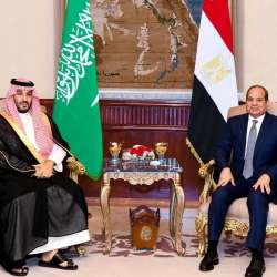 الرئيس المصري وولي العهد السعودي