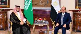 الرئيس المصري وولي العهد السعودي