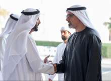 خالد بن محمد بن زايد يقدم واجب العزاء