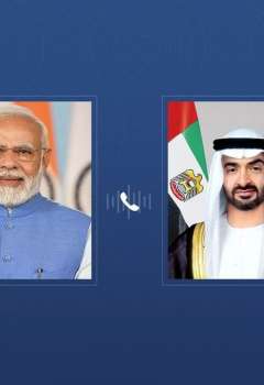 الرئيس الإماراتي ورئيس وزراء الهند