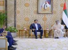 نائب رئيس الإمارات وصدام خليفة حفتر يبحثان تعزيز العلاقات