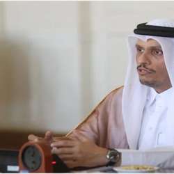 رئيس مجلس الوزراء وزير الخارجية القطري الشيخ محمد بن عبدالرحمن