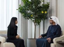 رئيس الإمارات ورئيسة ديوان الرئاسة في أوزبكستان
