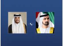 حاكم دبي وأمير قطر