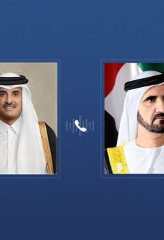 حاكم دبي وأمير قطر