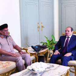 الرئيس المصري ووزير الدفاع