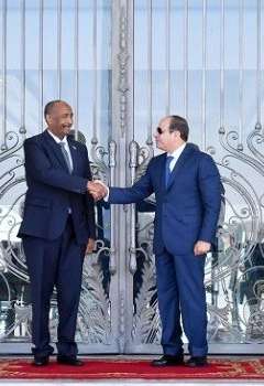 الرئيس السيسي و الفريق عبد الفتاح البرهان