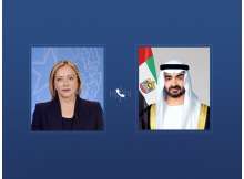 الرئيس الإماراتي ورئيسة وزراء إيطاليا