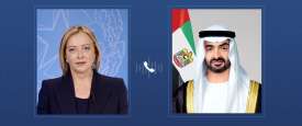 الرئيس الإماراتي ورئيسة وزراء إيطاليا