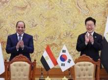 الرئيس السيسي ونظيره الكوري