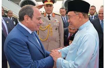 أنور إبراهيم والرئيس السيسي