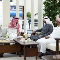 رئيس الإمارات يلتقي وزير الدفاع السعودي
