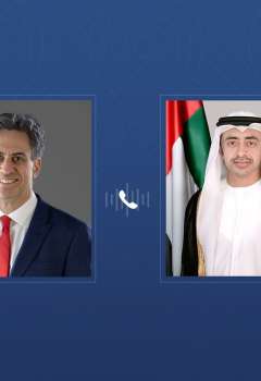 وزيرا خارجية الإمارات وبريطانيا