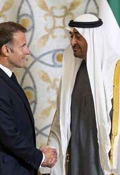 محمد بن زايد وماكرون