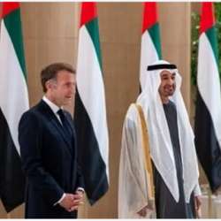 الشيخ محمد بن زايد و إيمانويل ماكرون