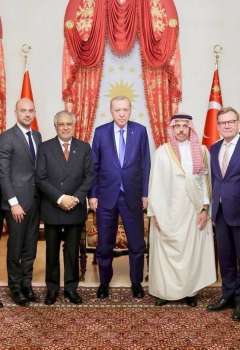 لقاء وزراء الخارجية مع أردوغان
