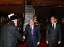 وصول السيسي إلى المجر