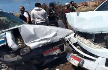 تصادم مروع بين ميكروباص و