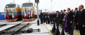  افتتاح خط سكك حديدية يربط تركيا وأذربيجان وجورجيا