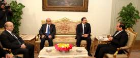 الرئيس المصري وسعد الحريري