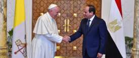 السيسي وبابا الفاتيكان