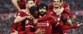 محمد صلاح بعد تسجيل الهدف العالمي