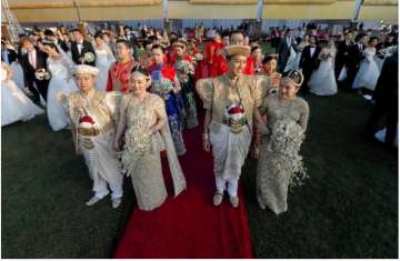 حفل زفاف جماعي لصينيين في كولومبو عاصمة سريلانك
