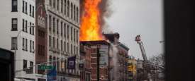 حريق في مبنى سكني في نيويورك (أرشيفية)