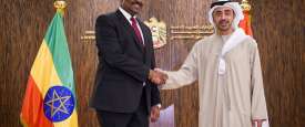   الشيخ عبدالله بن زايد آل نهيان ونظيره الأثيوبي